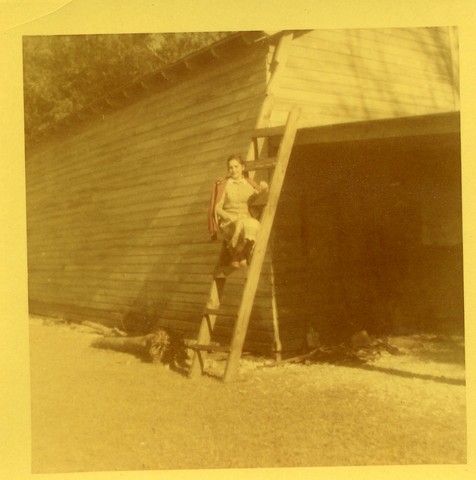 1954 - Kitty Bruce at Oatland Barn.jpg
